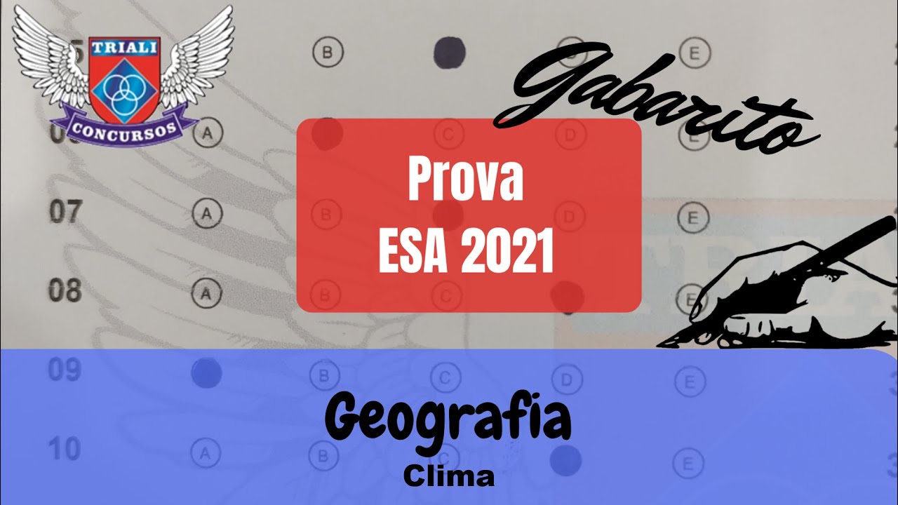 ESA - 2021 - Geografia - Clima