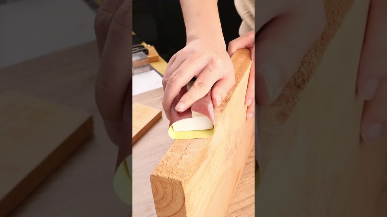 Schleifpapier und schleifen #schleifen #woodworking #holz #diy