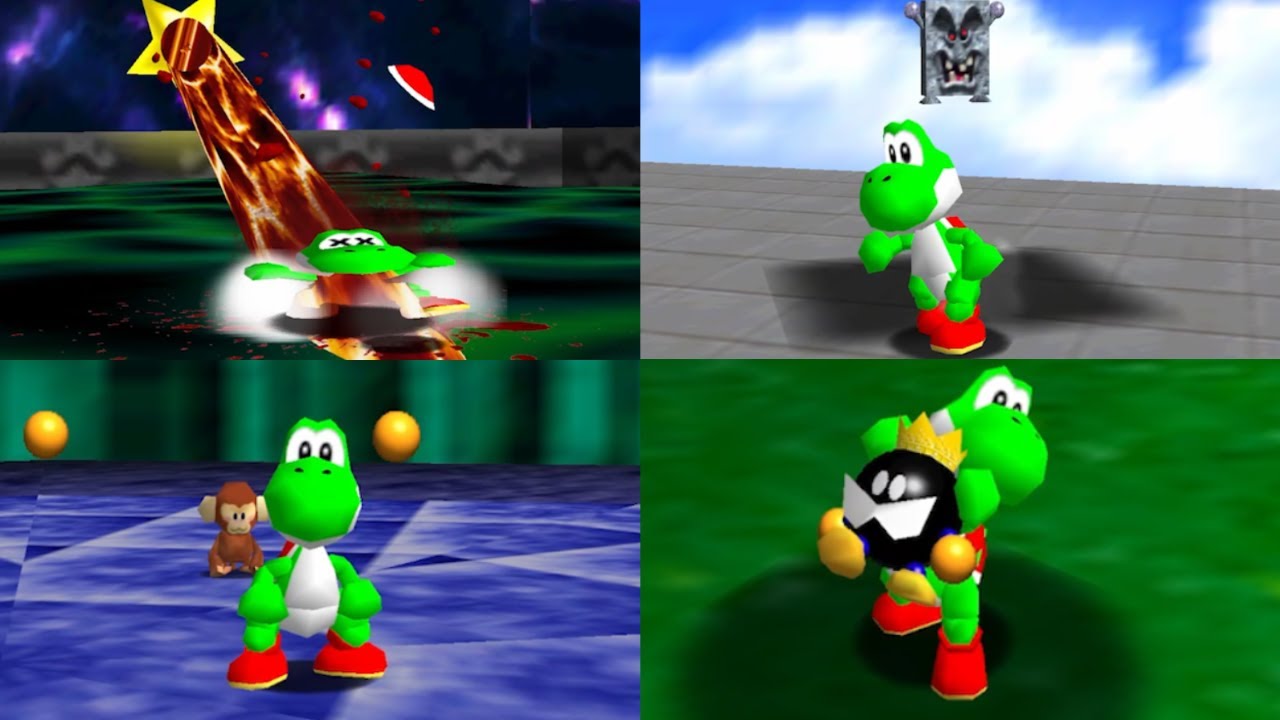 Super Yoshi 64 Hard Mode - All Bosses