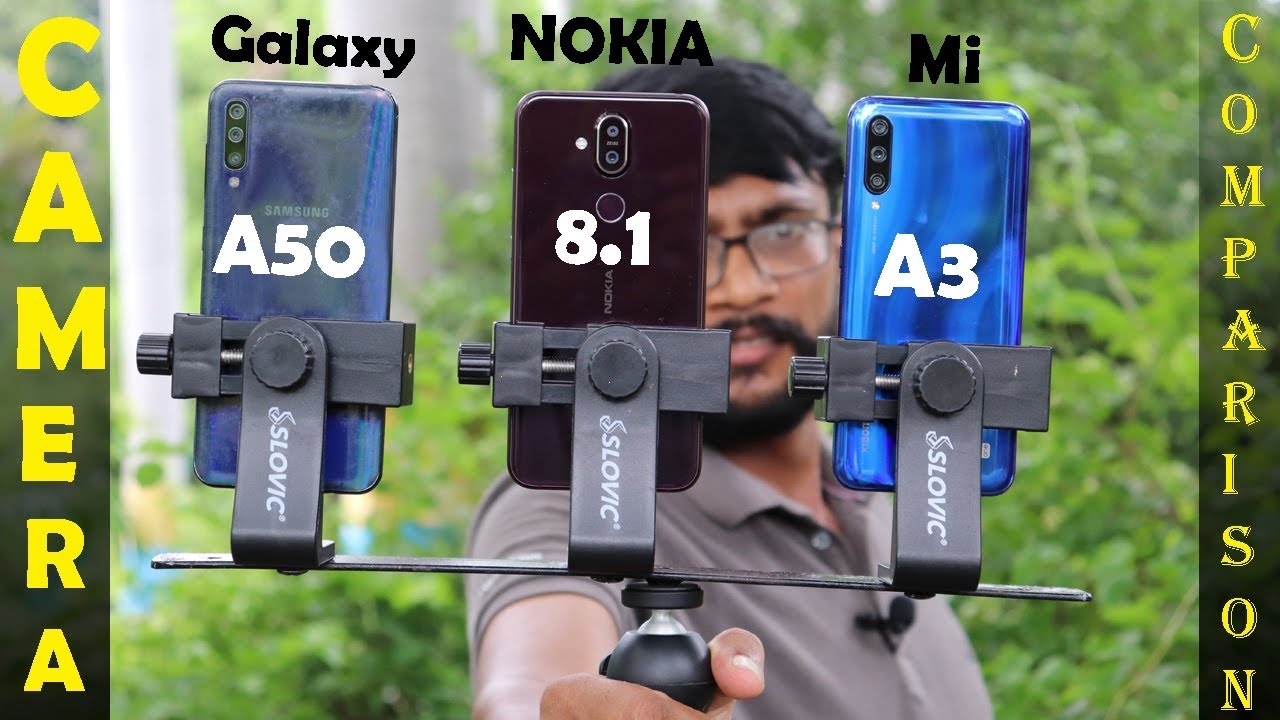 Samsung Galaxy A50 vs Nokia 8.1 vs Mi A3 Camera Comparison 🔥🔥
