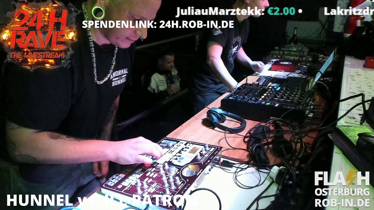 HUNNEL vs. ILL PATRON vs. KANNADISS @ FLASH CLUB OSTERBURG - 24H RAVE LIVESTREAM