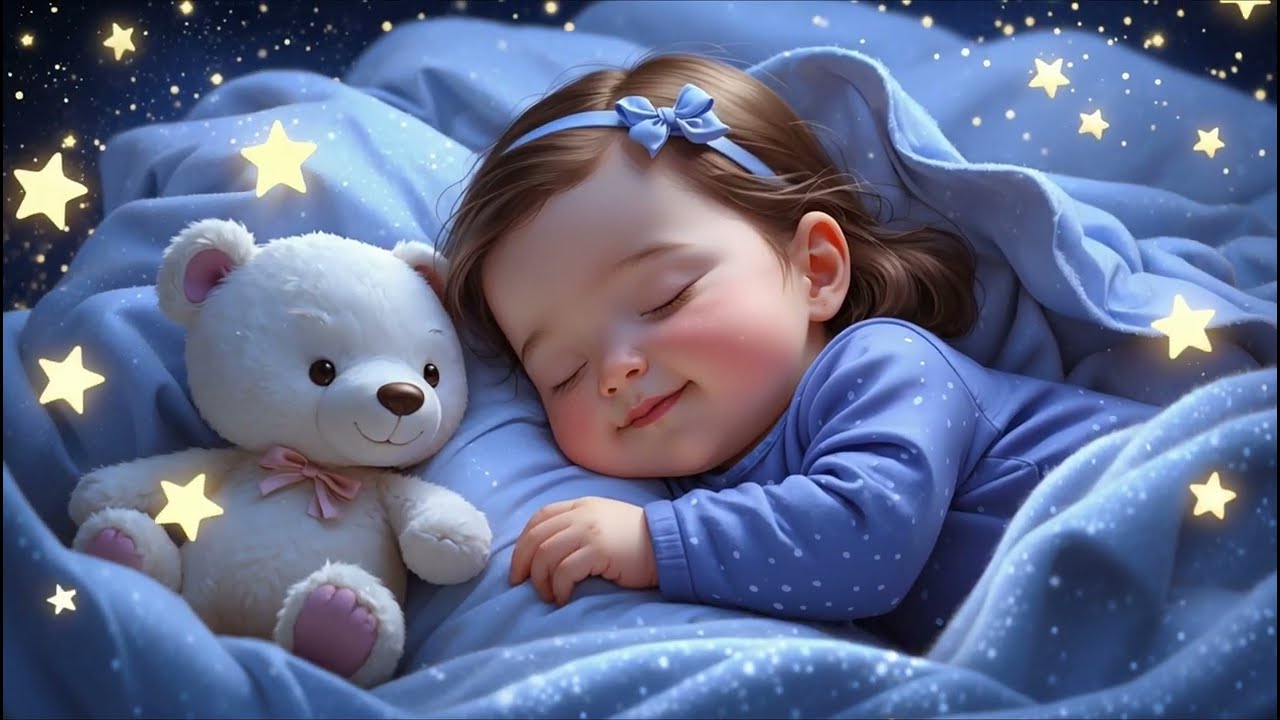 8 Hours Baby Sleep Music 🌙 Mozart Lullaby for Overnight Deep Sleep (No Sudden Sounds)