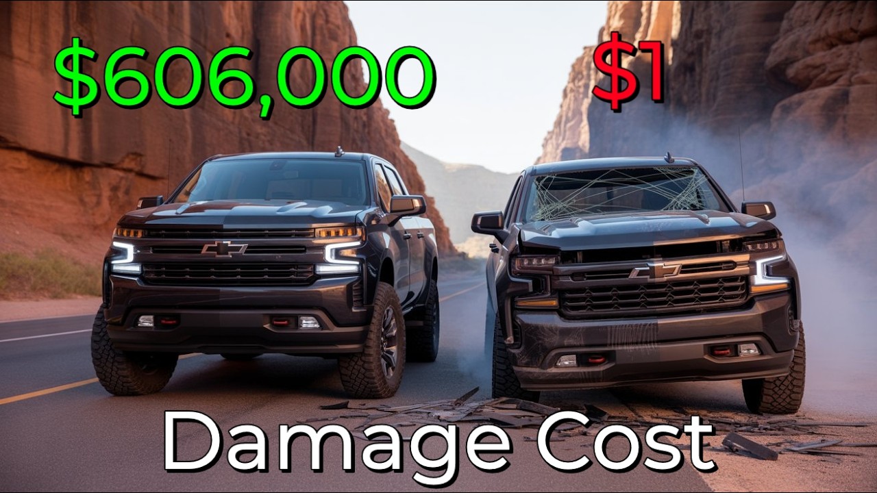 Realistic Crashes BeamNG Drive Damage Cost Chevrolet Silverado | Epic Wallet Survival