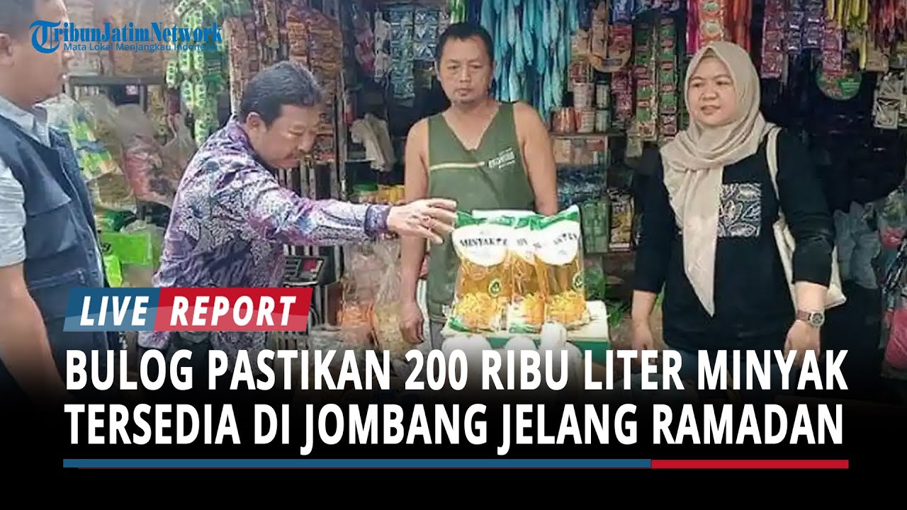 Stok Aman, Bulog Pastikan 200 Ribu Liter Minyak Tersedia di Jombang Jelang Ramadan