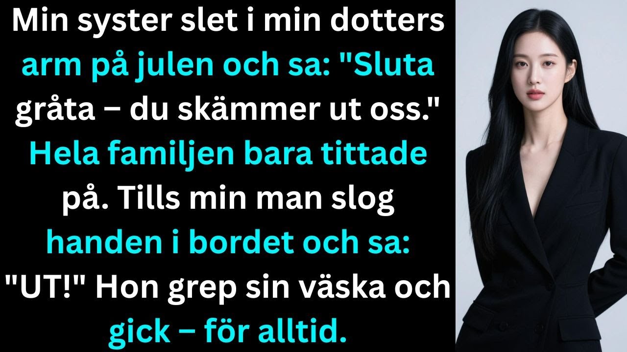 Min syster slet i min dotters arm på julen och sa: 