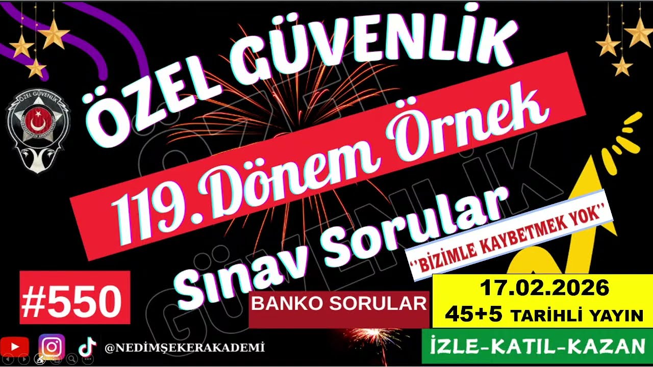 #Özel #Güvenlik  #Sınav #Soruları  119. Dönem Sınavı #Özel #Güvenlik #Sınav #Soruları-550