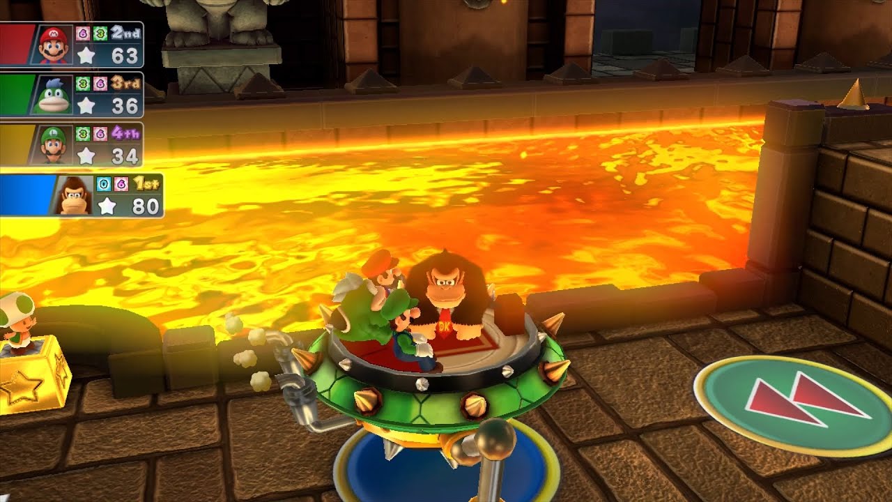 Mario Party 10 Mario Party #575 DK vs Mario vs Spike vs Luigi Chaos Castle Master Difficulty