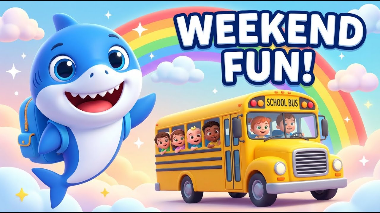 Baby Shark Go to School & Wheels on the Bus | Weekend Special Nursery Rhymes (10 Minutes)