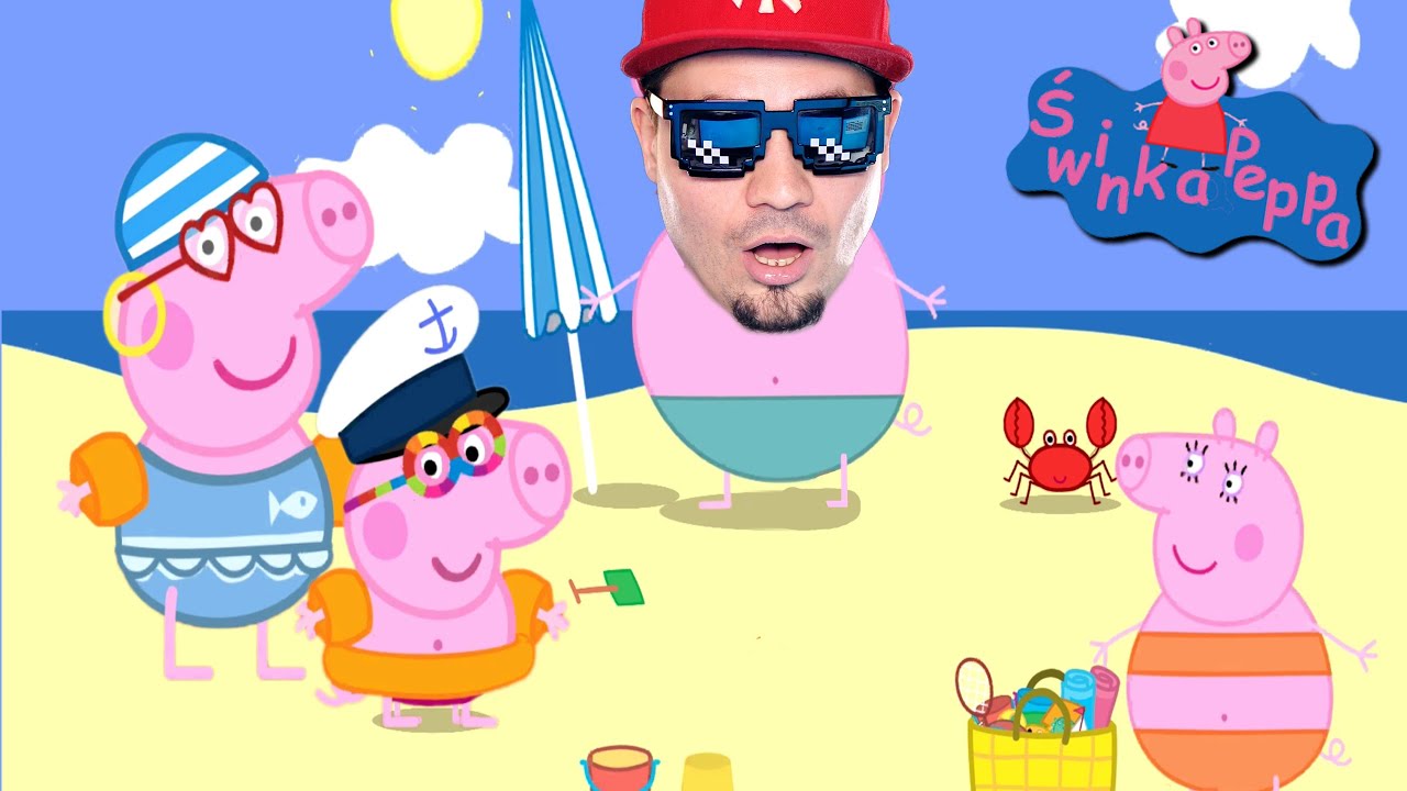 🐖 ŚWINKA PEPPA IDZIE NA PLAŻE *ubrała się jak chłop* | Juniorski gra 🐖