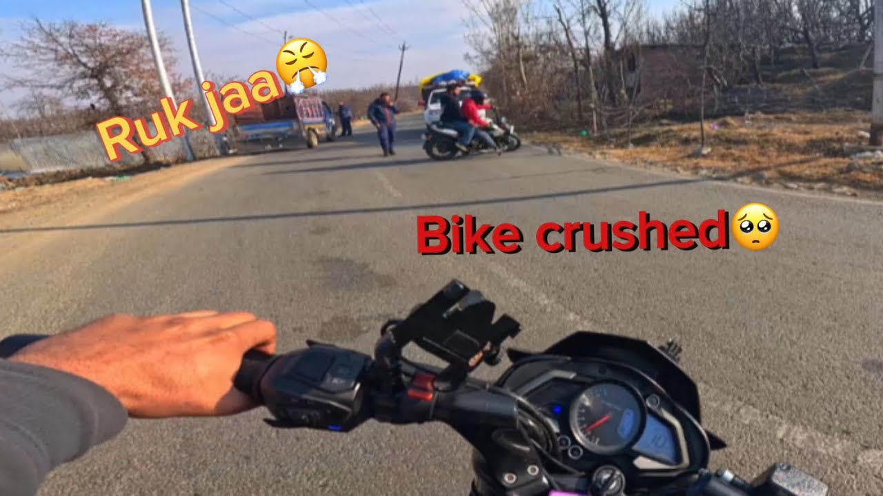 Bike Almost Crushed 🤯 🤔 