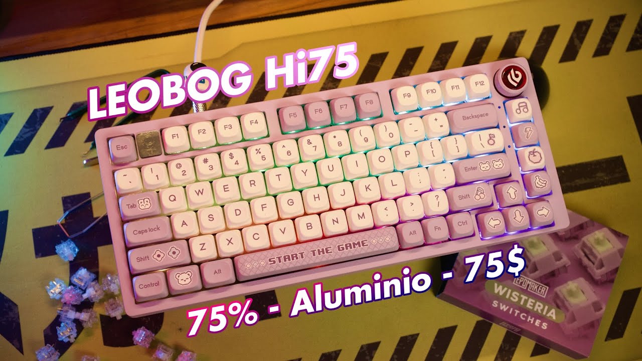 El MEJOR kit de TECLADO 75% costo/beneficio: LEOBOG Hi75