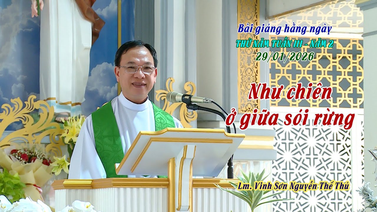 BGHN - Thứ Năm tuần 3 năm 2 - NHƯ CHIÊN Ở GIỮA SÓI RỪNG / Lm. Vinh Sơn Nguyễn Thế Thủ