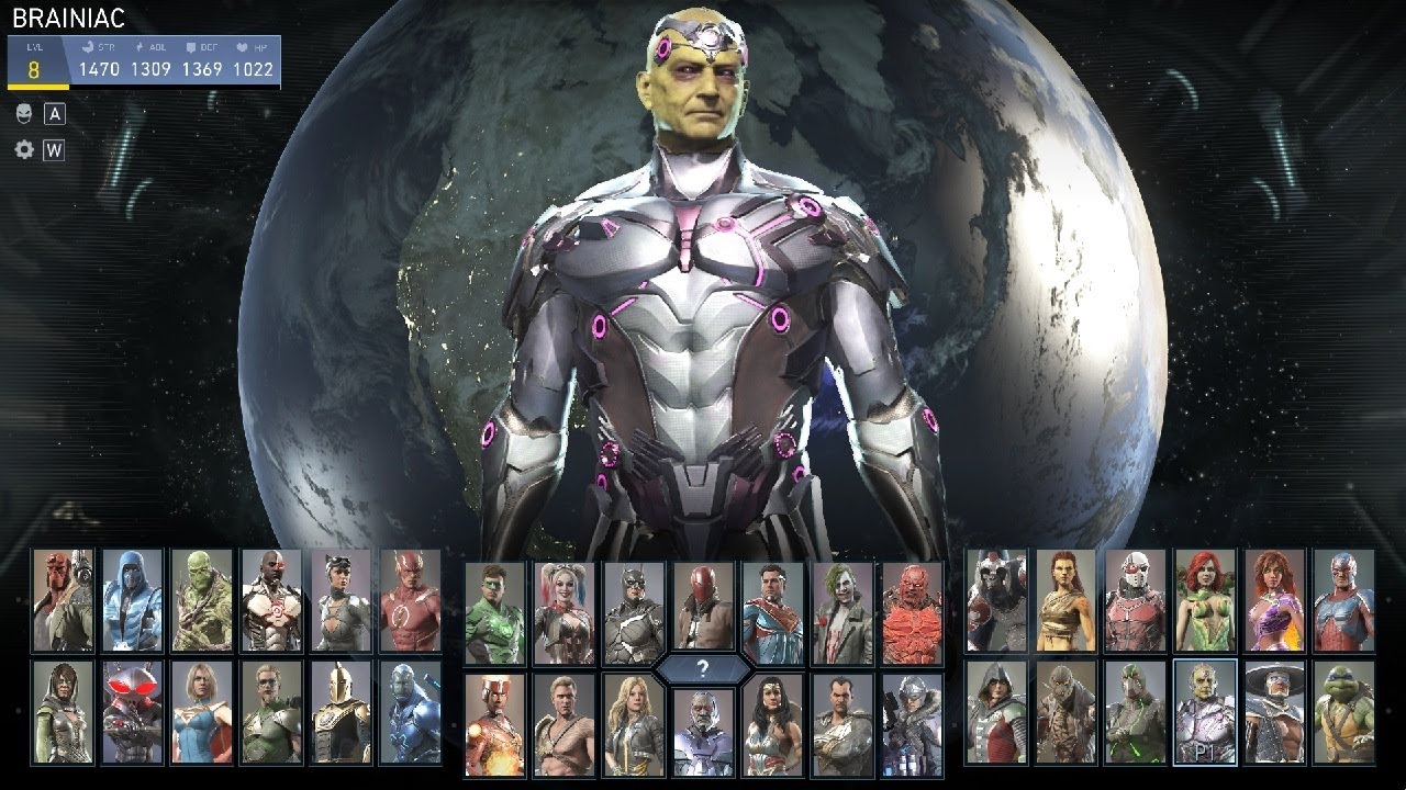 [Injustice 2] Геймплей — Боевой симулятор / Брейниак