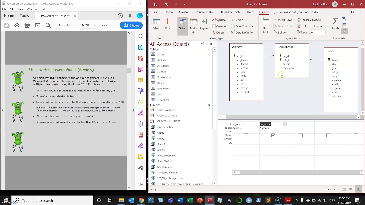 Creating joins in MS Access