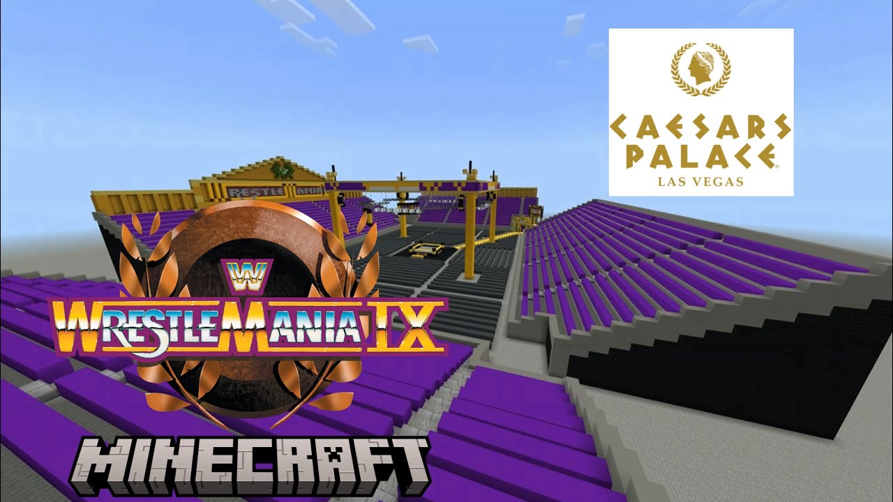 Wwe WrestleMania 9 Minecraft Arena (Caesar’s Palace)