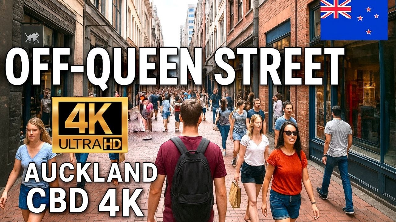 Auckland CBD | 4K Relaxing New Zealand Walk - 4K HDR 60fps