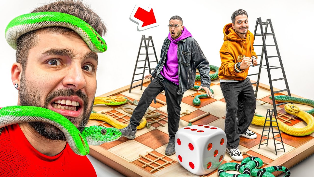 توی دنیای واقعی مارپله بازی کردیم 🐍🎲