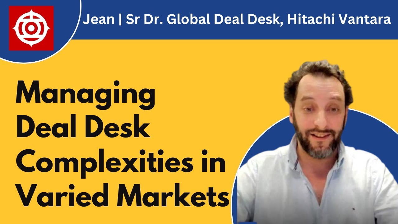 SaaS Pricing & Deal Desk Strategy Across Markets with Jean, Sr Dr. Global Deal Desk, Hitachi Vantara