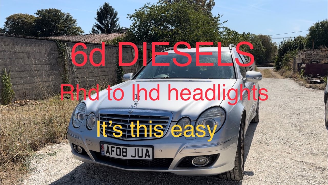 Mercedes right hand to left hand head light trick you probably didn’t know about