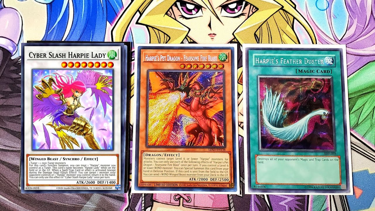 Harpie Deck Profile Yugioh 2022 with combo New Support Post Legendary Duelists