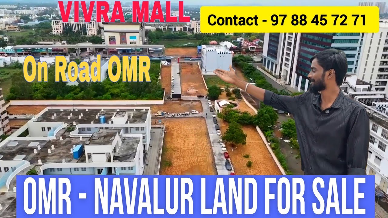 Navalur On Road land for sale| commercial plot in OMR #plotforsale #omrplots #navalur #siruseri