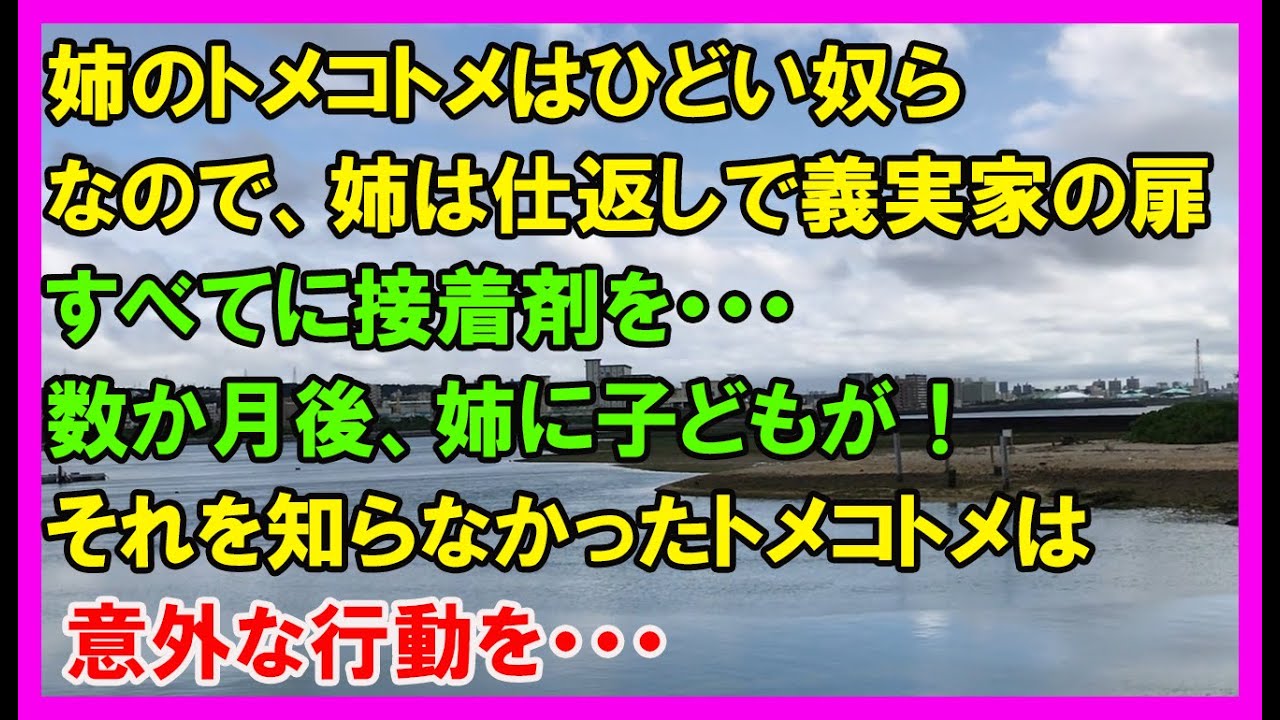 【スカッとする話】姉のトメコトメはひどい人達。姉は仕返しに、義実家の扉全てに接着剤をつけた！数ヶ月後、姉に子供がそれを知らなかったトメコトメは意外な行動を&hellip;（スカッとカーニバル）