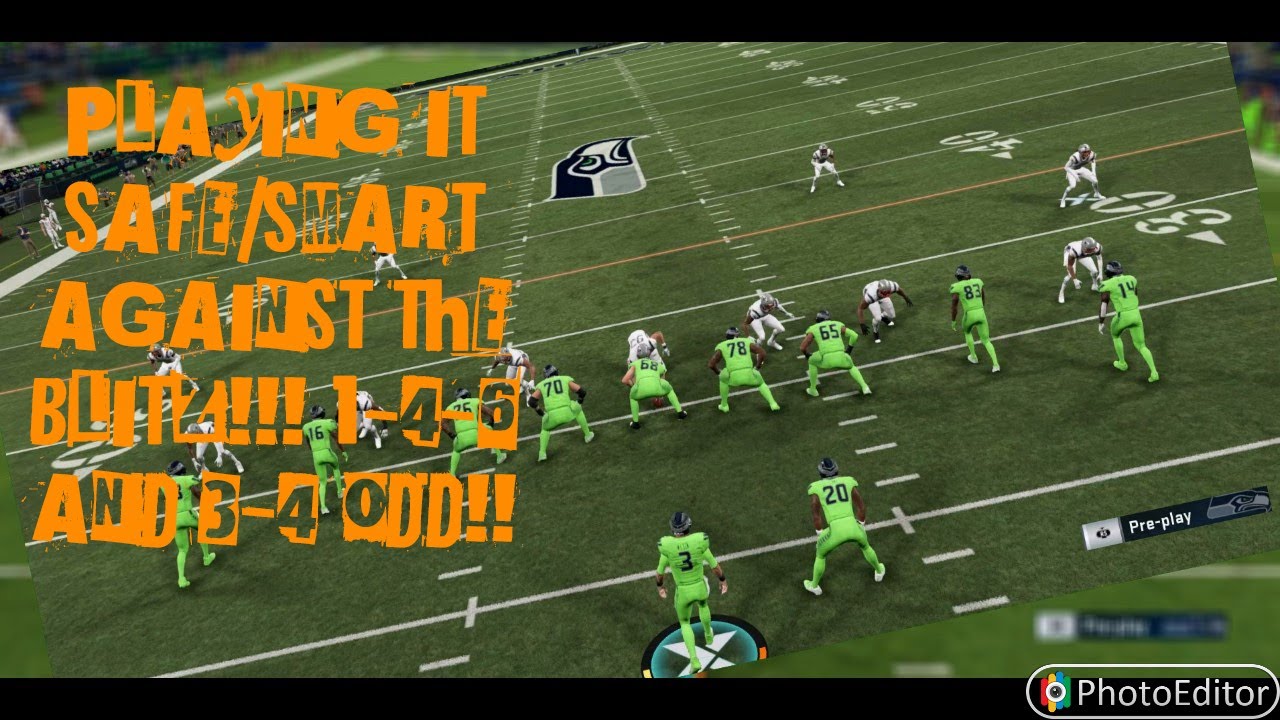 PLAYING IT SMART/SAFE AGAINST THE 1-4-6 AND 34 ODD BLITZER!!!