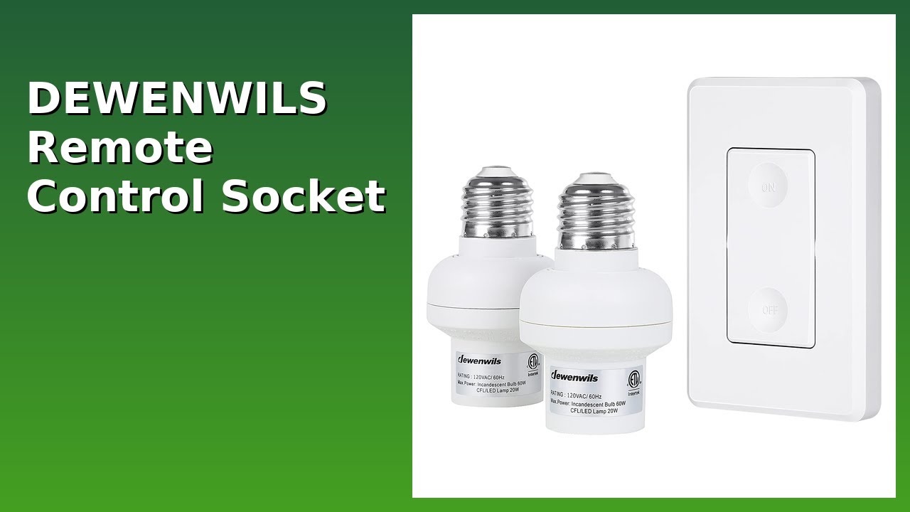 REVIEW (2026): DEWENWILS Remote Control Socket. ESSENTIAL details.