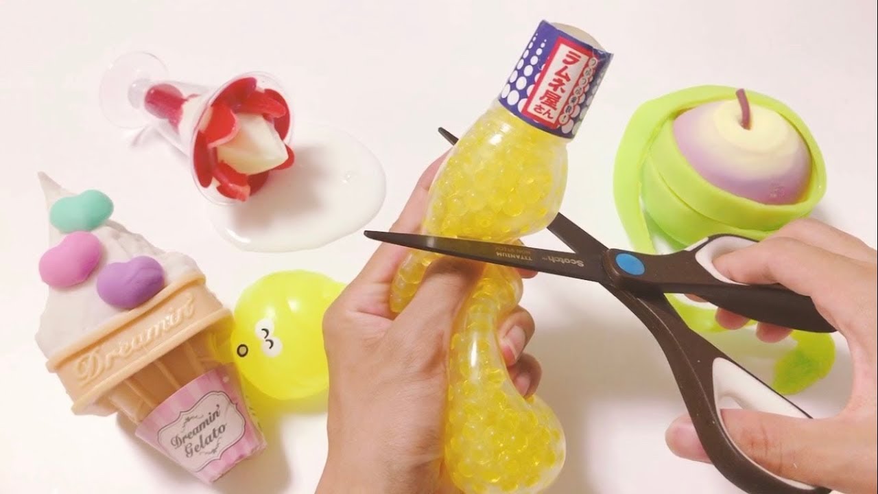 夏にぴったり❤涼しいスクイーズ切ってみた🌴
