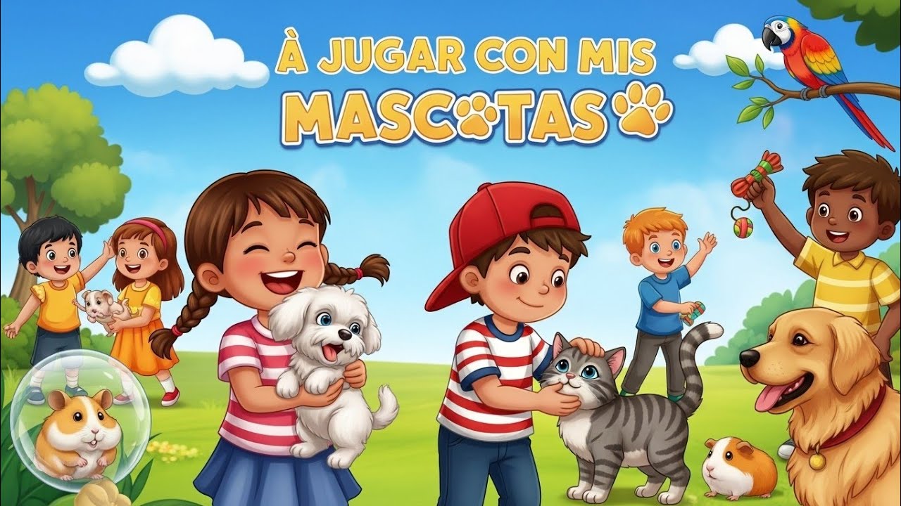 Jugamos, bailamos y reímos con perros, gatos y conejos 🐾🎵 Canción divertida infantil