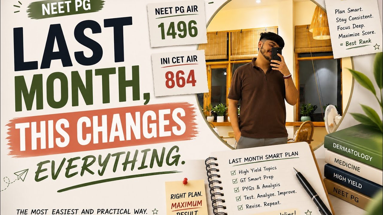 The Easiest & Most Practical Way to Boost Your Rank in the Last Month | NEET PG 2026