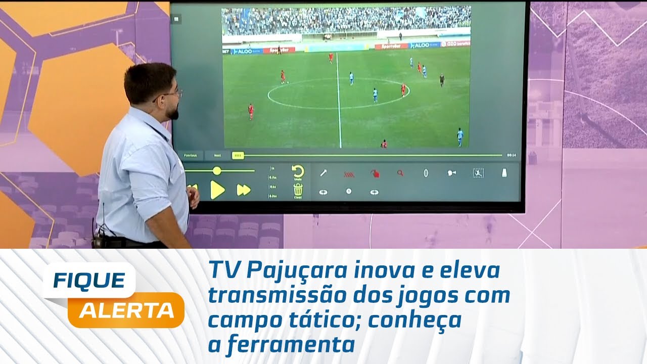 TV Pajuçara inova e eleva transmissão dos jogos com campo tático; conheça a ferramenta