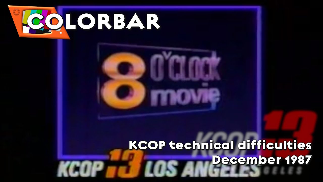 KCOP technical difficulties - 12-1987