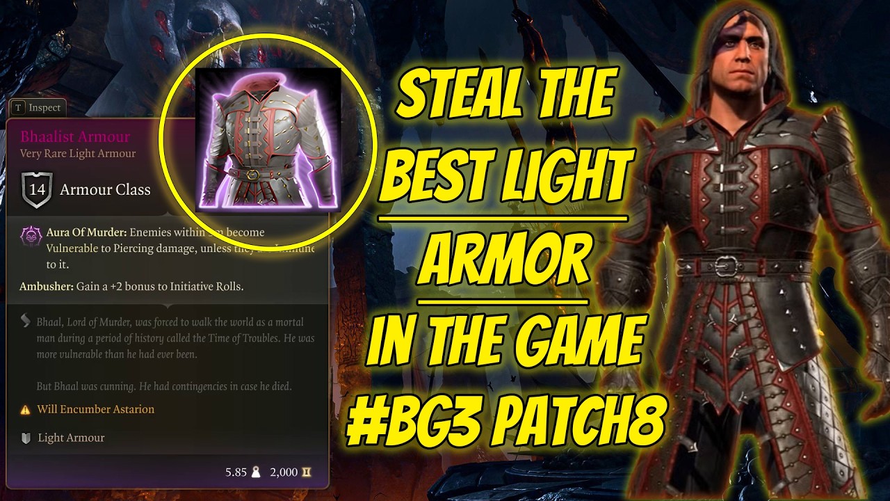 BG3 Patch 8 - Get BHAALIST ARMOUR without becoming UNHOLY ASSASSIN & BHAAL SET & SAVEROK FIGHT 