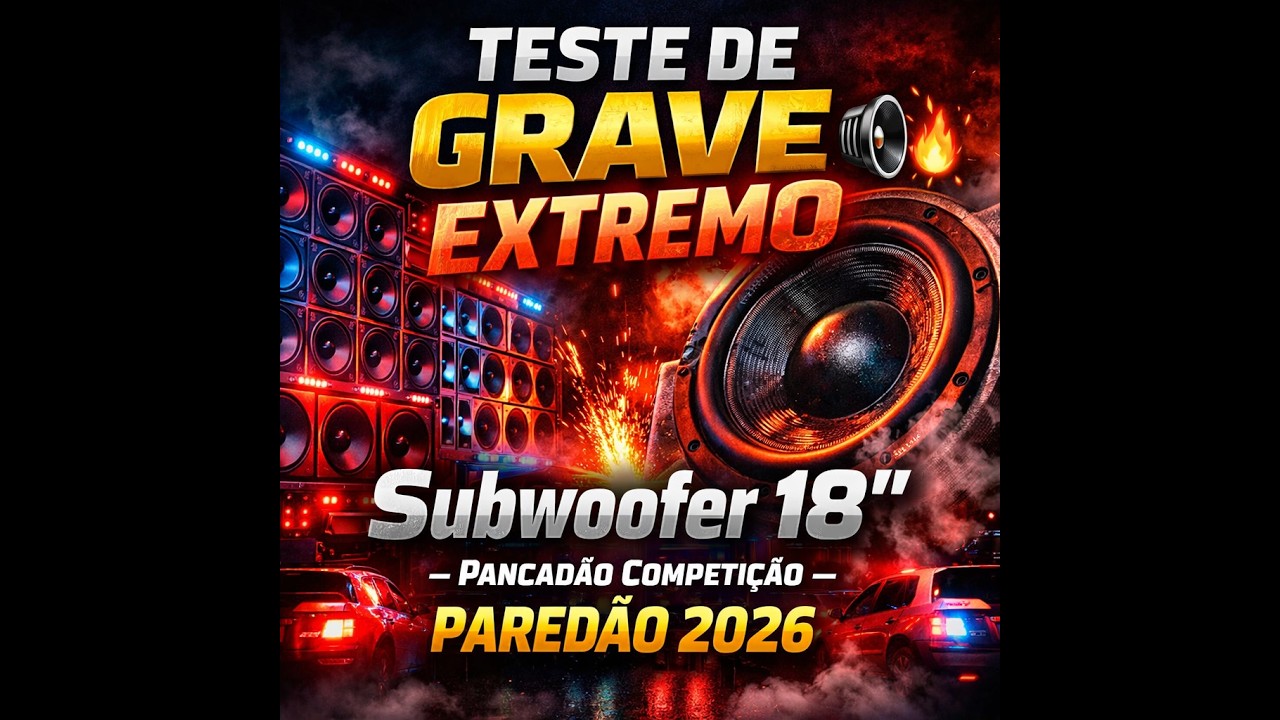 TESTE DE GRAVE EXTREMO 🔊 Subwoofer 18&rdquo; &ndash; Pancad&atilde;o Competi&ccedil;&atilde;o Pared&atilde;o 2026