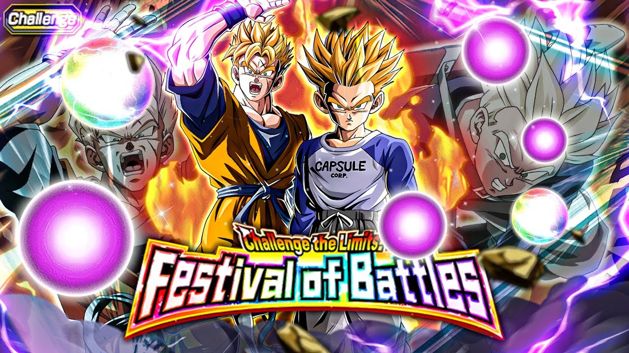 CARNIVAL LR SSJ FUTURE GOHAN/TRUNKS VS. CHALLENGE THE LIMITS! FESTIVAL OF BATTLES! (Dokkan Battle)