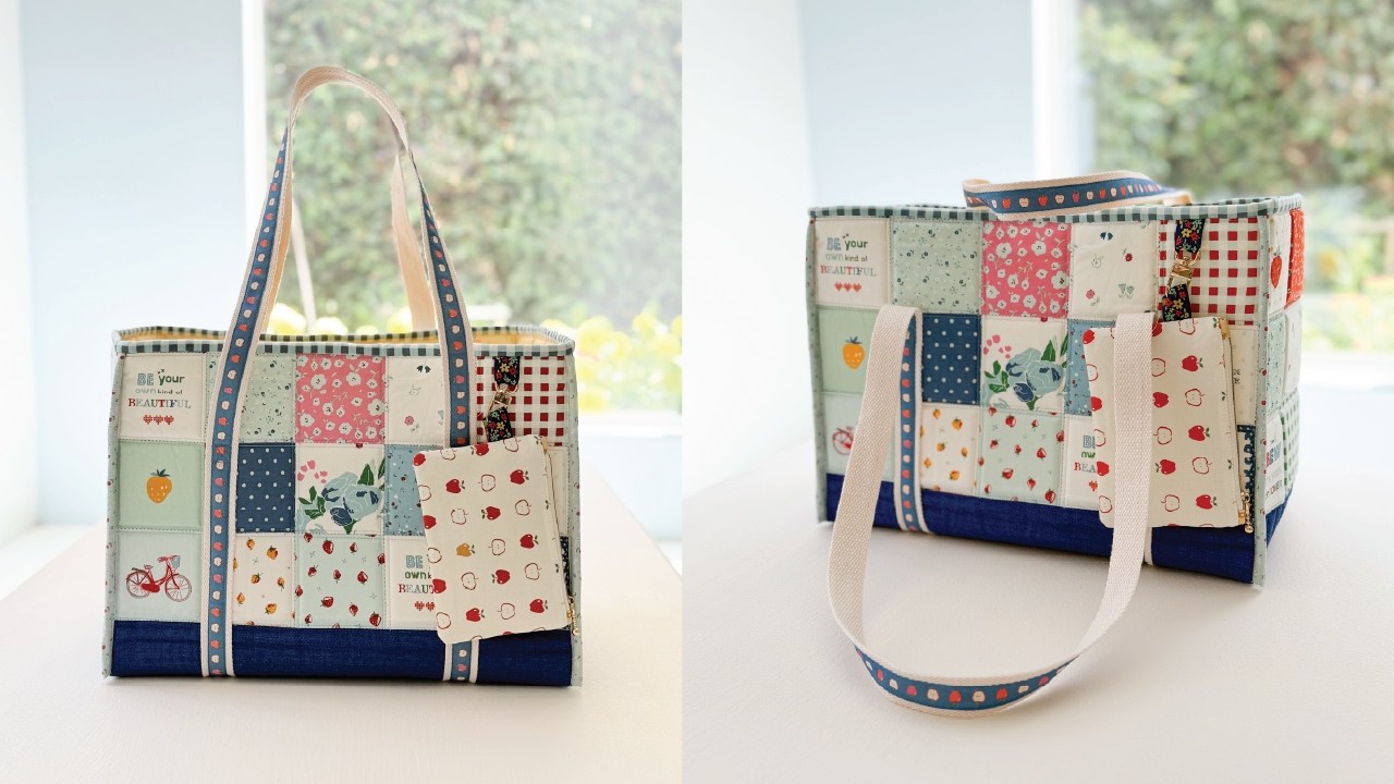 Sunday Market Tote Tutorial | Easy & Roomy Everyday Bag