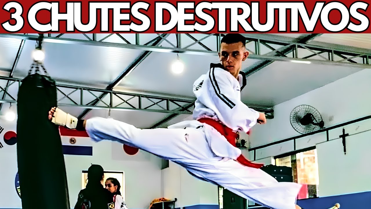 3 Chutes DESTRUTIVOS de TAEKWONDO (Passo a Passo)