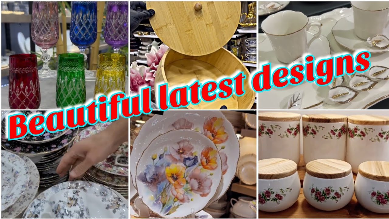 Latest crockery design.So beautiful and elegant#crockery #homedecor #teaaccessories #home  