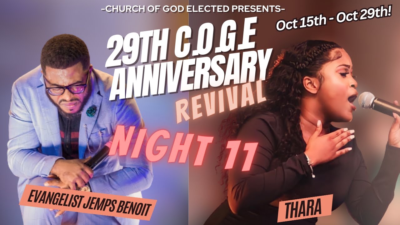 2 Week COGE Revival Night - 11 Ft. Evangelist Jemps 10/26/2023