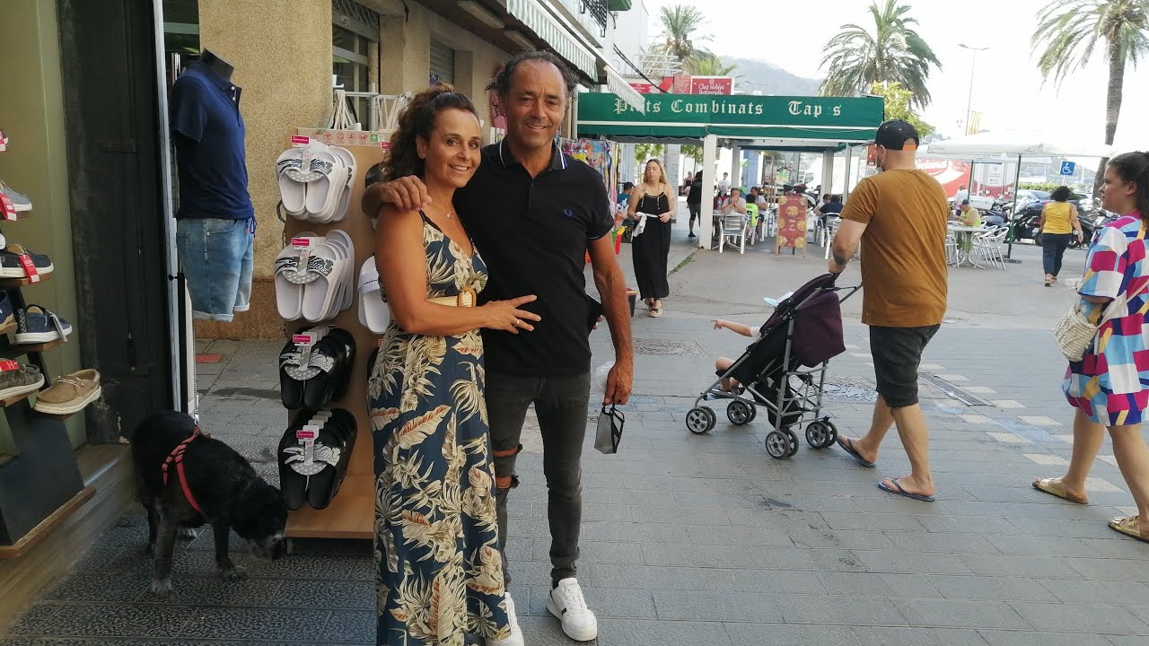 Morning Walk Cafés and Shops Roses Costa Brava August 2021