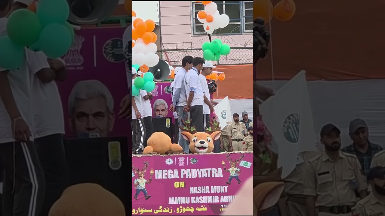 Glimpses from Pulwama as Lt Governor Shri Manoj Sinha leads a massive rally against drug abuse.