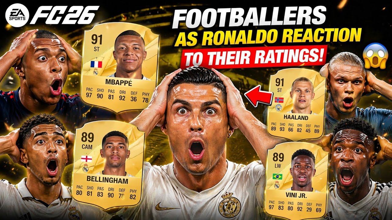 Footballers React to Their FC 26 Ratings