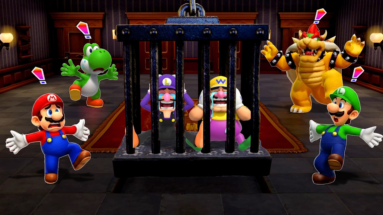 Super Mario Party Jamboree Minigames - Mario VS Yoshi VS Donkey Kong VS Bowser (Master Difficulty)