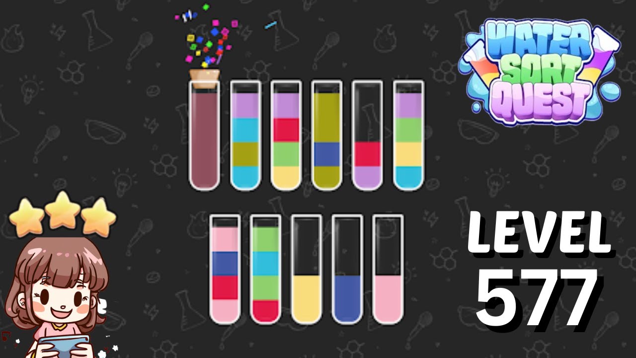 Water Sort Quest Level 577 Solution 🧪