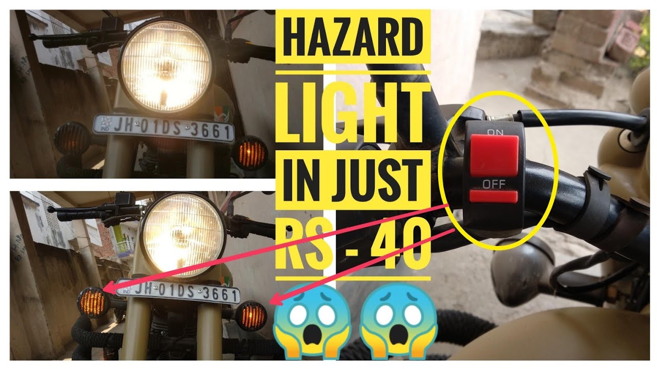 classic 350 || How to install Hazard Lights in Bullet || DIY || [Hindi] | Quawish raza