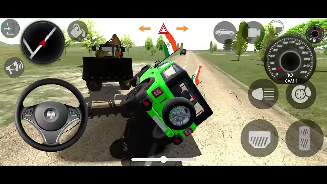 Mahindra thar👿gsmes:indian thar (games) car android game-android gameplay