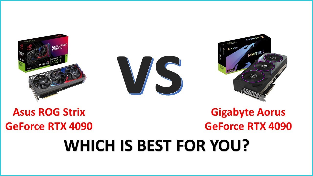 Asus ROG Strix GeForce RTX 4090 vs Gigabyte Aorus GeForce RTX 4090 Full Comparison