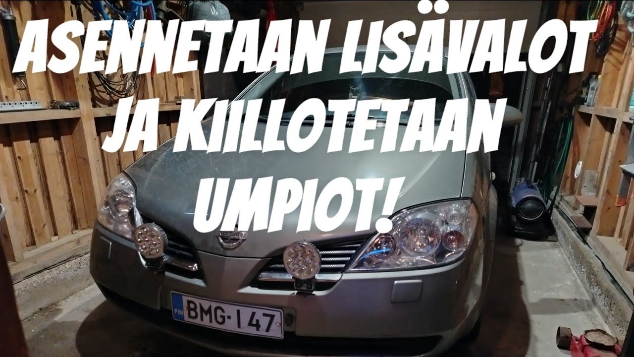 Asennetaan lisävalot ja kiillotetaan umpiot! 