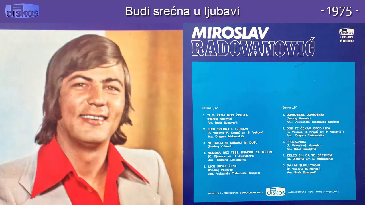 Miroslav Radovanovic - Budi srecna u ljubavi - (Audio 1975)